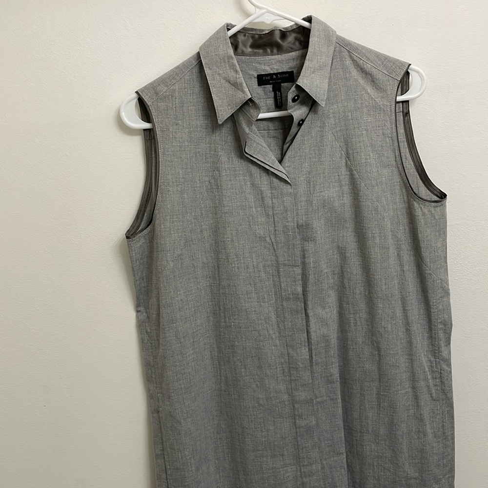 Rag & Bone Gray Shirt Dress Small